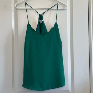 J.Crew green chiffon blouse